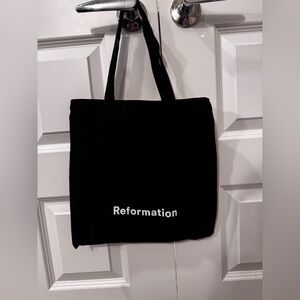 Reformation Shopping Tote Black
